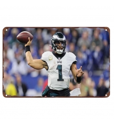 Philadelphia Eagles Aluminum Sign 12x8 Inch Jalen Hurts 003