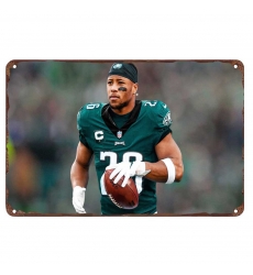 Philadelphia Eagles Aluminum Sign 12x8 Inch Saquon Barkley 003