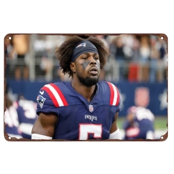 New England Patriots Aluminum Sign 12x8 Inch Jabrill Peppers 002