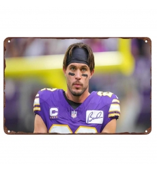 Minnesota Vikings Aluminum Sign 12x8 Inch Harrison Smith 001