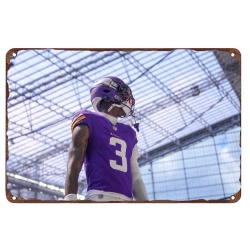 Minnesota Vikings Aluminum Sign 12x8 Inch Jordan Addison 001