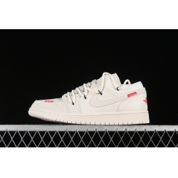 AIR JORDAN 1 LOW OFF WHITE RED SJ9950 017