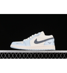 AIR JORDAN 1 LOW WHITE GREY BLUE WG8850 012