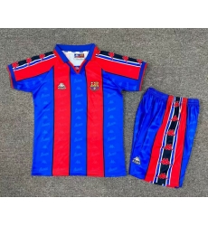 Youth Retro Soccer Jerseys FC Barcelona 95 97