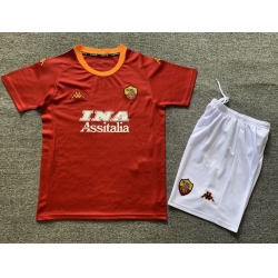 Youth Retro Soccer Jerseys Roma Red