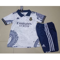 Youth Soccer Jersey Real Madrid Dragon White 23 24