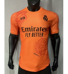 Men 2024 Soccer Jersey Real Madrid CF Orange