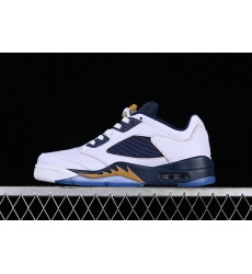 AIR JORDAN 5 LOW DUNK FROM ABOVE WHITE BLUE 819171 135