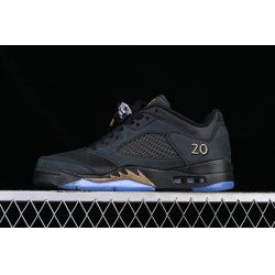 AIR JORDAN 5 LOW WINGS BLACK GOLD BLUE DJ1094 001