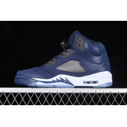 AIR JORDAN 5 RETRO SE MIDNIGHT NAVY BLACK FOOTBALL GREY FD6812 400