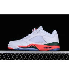 AIR JORDAN RETRO LOW AJ5 WHITE GREEN BLUE ORANGE FQ1316 018