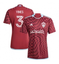 Men Colorado Rapids Sam Vines 2024 25 Home Replica Red