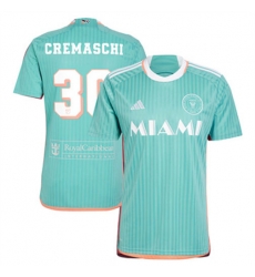 Men Inter Miami CF Benjamin Cremaschi 2024 25 Third Replica Aqua