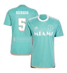 Men Inter Miami CF Sergio Busquets 2024 25 Third Replica Aqua