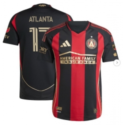 Men's Atlanta United FC #17 adidas Black 2025 The Connector Authentic Jersey