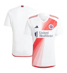 Men New England Revolution Blank 2023 24 Away Replica White