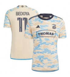 Men Philadelphia Union Alejandro Bedoya 2023 24 Away Replica Tan