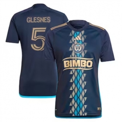 Men Philadelphia Union Jakob Glesnes 2024 25 Home Replica Navy