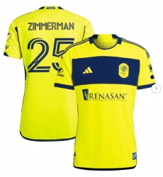 Mens Nashville SC Walker Zimmerman adidas Yellow 2024 The 615 Kit Authentic Player Jersey Mens Nashville SC Walker Zimmerman adidas Yellow 2024 The 615 Kit Authentic Player Jersey