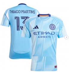 Men's New York City FC Thiago Martins adidas Light Blue 2025 The Excelsior Kit Replica Player Jersey Men's New York City FC Thiago Martins adidas Light Blue 2025 The Excelsior Kit Replica Player Jersey