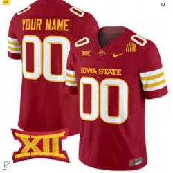 Custom Iowa State Cyclones Jersey Red