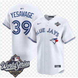 Men Toronto Blue Jay Trey Yesavage #39 White Stitched Baseball Jersey