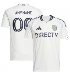 Mens San Diego FC adidas White 2025 Woven Into One Replica Custom Jersey