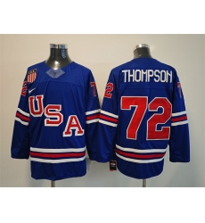 Men USA  72 Tage Thompson Royal 2025 2026 Stitched Jersey