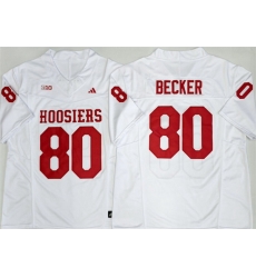 Men Indiana Hoosiers 80 Charlie Becker White 2026 F U S E Stitched Basketball Jerseys Men Indiana Hoosiers 80 Charlie Becker White 2026 F U S E Stitched Basketball Jerseys