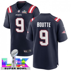 Men Women youth New England Patriots #9 Kayshon Boutte 2025 2026 Super Bowl LX F U S E Stitched NFL Jersey Blue