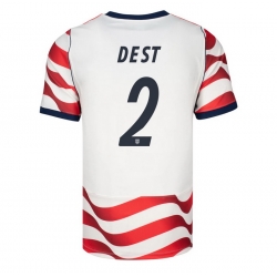 USA 2026 FIFA World Cup Soccer White Jersey Set ( Have Shorts ) Sergino Dest #2