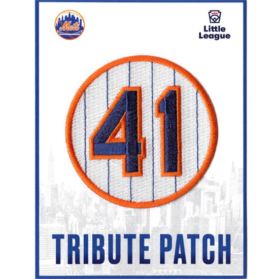 Women New York Mets Tom Seaver 41 Memorial Patch Biaog