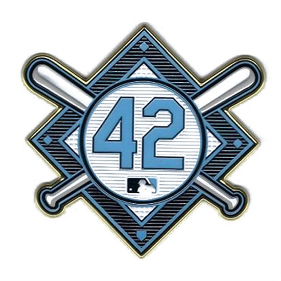 Youth Jackie Robinson Day 42 MLB Jersey Sleeve Patch Rays Biaog