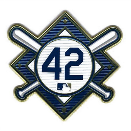 Youth Jackie Robinson Day 42 MLB Jersey Sleeve Patch Royals Biaog